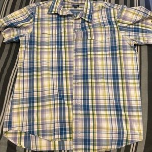 Mens old navy button down short sleeve XL